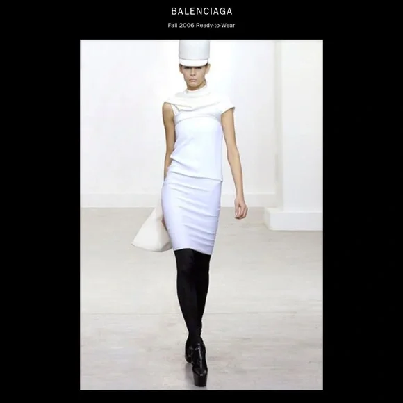 Balenciaga Runway Tan Suede Platform Knee High Boots - Picture 2 of 9